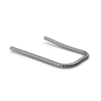 Round Bar Deform Bend Black PNG & PSD Images