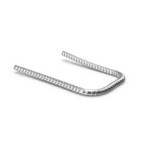 Round Bar Deform Bend Chrome PNG & PSD Images