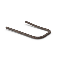 Round Bar Deform Bend Rusty PNG & PSD Images