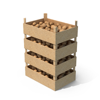 Potato Wood Crates PNG & PSD Images