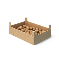 Potato Wood Crate PNG & PSD Images