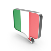 Italy Flag Speech Bubble PNG & PSD Images