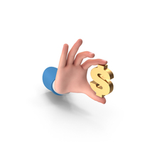 Hand Hold Dollar Money Symbol PNG & PSD Images