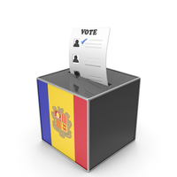 Andorra Country Flag Election Vote Box PNG & PSD Images