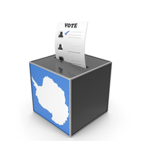 Antarctica Country Flag Election Vote Box PNG & PSD Images
