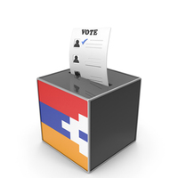 Artsakh Country Flag Election Vote Box PNG & PSD Images