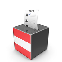 Austria Country Flag Election Vote Box PNG & PSD Images