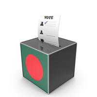 Bangladesh Country Flag Election Vote Box PNG & PSD Images