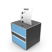 Botswana Country Flag Election Vote Box PNG & PSD Images