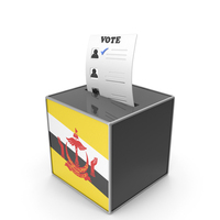 Brunei Country Flag Election Vote Box PNG & PSD Images