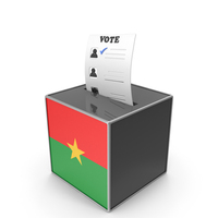 Burkina Faso Country Flag Election Vote Box PNG & PSD Images