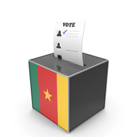 Cameroon Country Flag Election Vote Box PNG & PSD Images