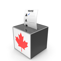 Canada Country Flag Election Vote Box PNG & PSD Images
