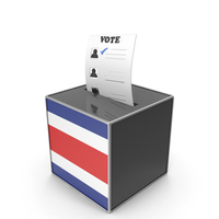 Costa Rica Country Flag Election Vote Box PNG & PSD Images