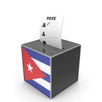 Cuba Country Flag Election Vote Box PNG & PSD Images