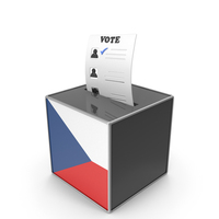 Czech Republic Country Flag Election Vote Box PNG & PSD Images