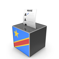 Democratic Republic of Congo Country Flag Election Vote Box PNG & PSD Images
