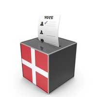 Denmark Country Flag Election Vote Box PNG & PSD Images