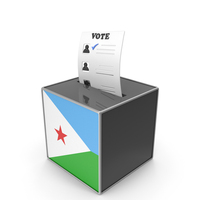Djibouti Country Flag Election Vote Box PNG & PSD Images