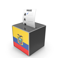 Ecuador Country Flag Election Vote Box PNG & PSD Images
