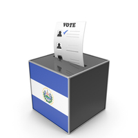 El Salvador Country Flag Election Vote Box PNG & PSD Images