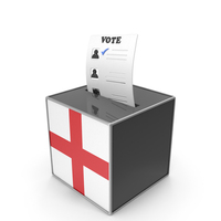 England Country Flag Election Vote Box PNG & PSD Images