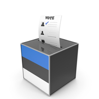 Estonia Country Flag Election Vote Box PNG & PSD Images