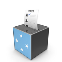 Federated States of Micronesia Country Flag Election Vote Box PNG & PSD Images