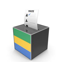 Gabon Country Flag Election Vote Box PNG & PSD Images