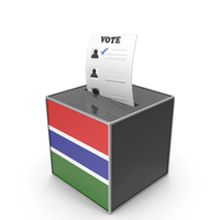 Gambia Country Flag Election Vote Box PNG & PSD Images