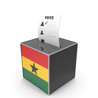 Ghana Country Flag Election Vote Box PNG & PSD Images