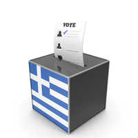 Greece Country Flag Election Vote Box PNG & PSD Images