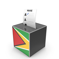 Guyana Country Flag Election Vote Box PNG & PSD Images