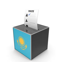 Kazakhstan Country Flag Election Vote Box PNG & PSD Images