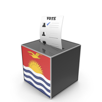 Kiribati Country Flag Election Vote Box PNG & PSD Images