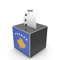 Kosovo Country Flag Election Vote Box PNG & PSD Images