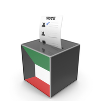 Kuwait Country Flag Election Vote Box PNG & PSD Images