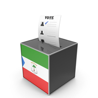 Equatorial Guinea Country Flag Election Vote Box PNG & PSD Images