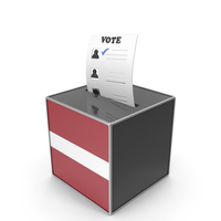 Latvia Country Flag Election Vote Box PNG & PSD Images