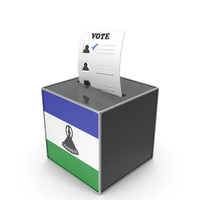 Lesotho Country Flag Election Vote Box PNG & PSD Images