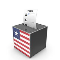 Liberia Country Flag Election Vote Box PNG & PSD Images