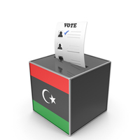 Libya Country Flag Election Vote Box PNG & PSD Images