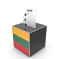 Lithuania Country Flag Election Vote Box PNG & PSD Images