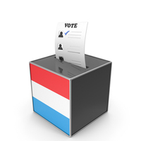 Luxembourg Country Flag Election Vote Box PNG & PSD Images