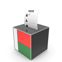 Madagascar Country Flag Election Vote Box PNG & PSD Images
