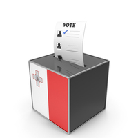 Malta Country Flag Election Vote Box PNG & PSD Images