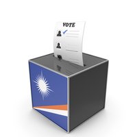 Marshall Islands Country Flag Election Vote Box PNG & PSD Images