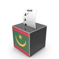 Mauritania Country Flag Election Vote Box PNG & PSD Images