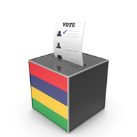 Mauritius Country Flag Election Vote Box PNG & PSD Images