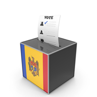 Moldova Country Flag Election Vote Box PNG & PSD Images